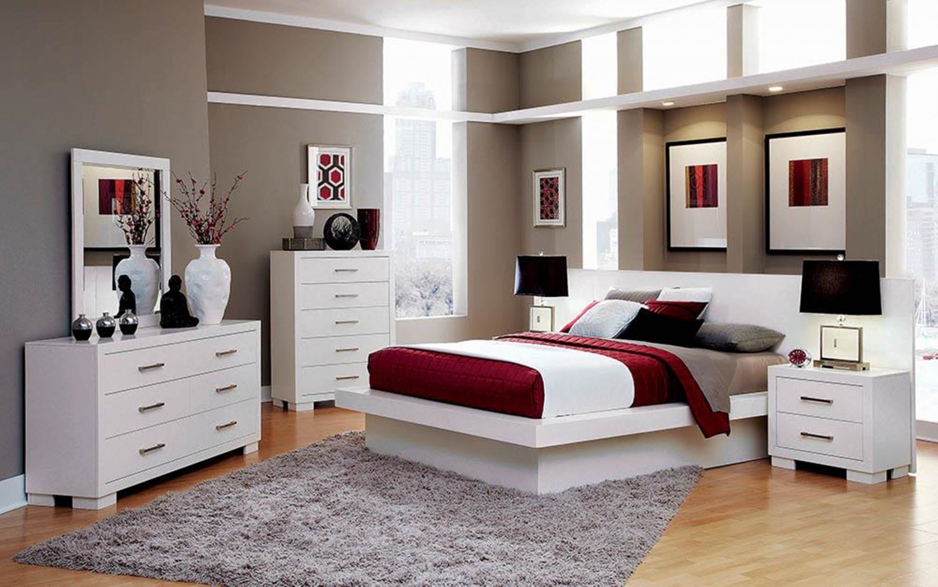 Jessica White Cal. King Bed - Click Image to Close