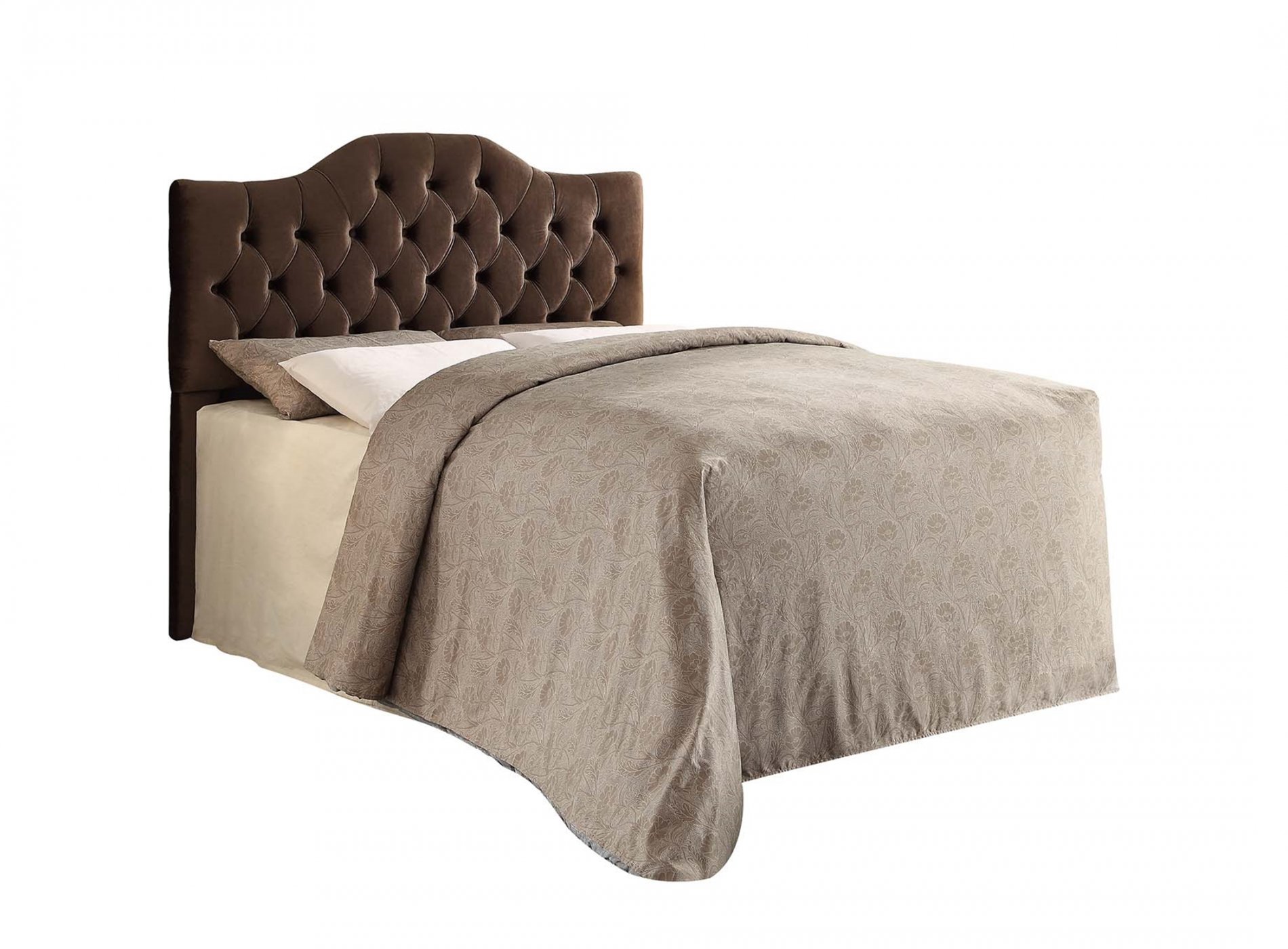 Headingley Coffee Upholstered Queen Headboard - Click Image to Close
