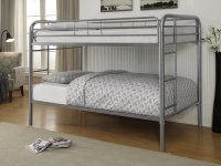Morgan Silver Twin Bunk Bed