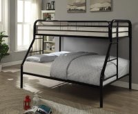 Morgan Black Twin Full Bunk Bed