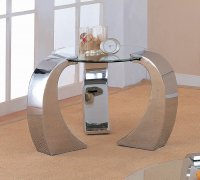 Contemporary Silver End Table