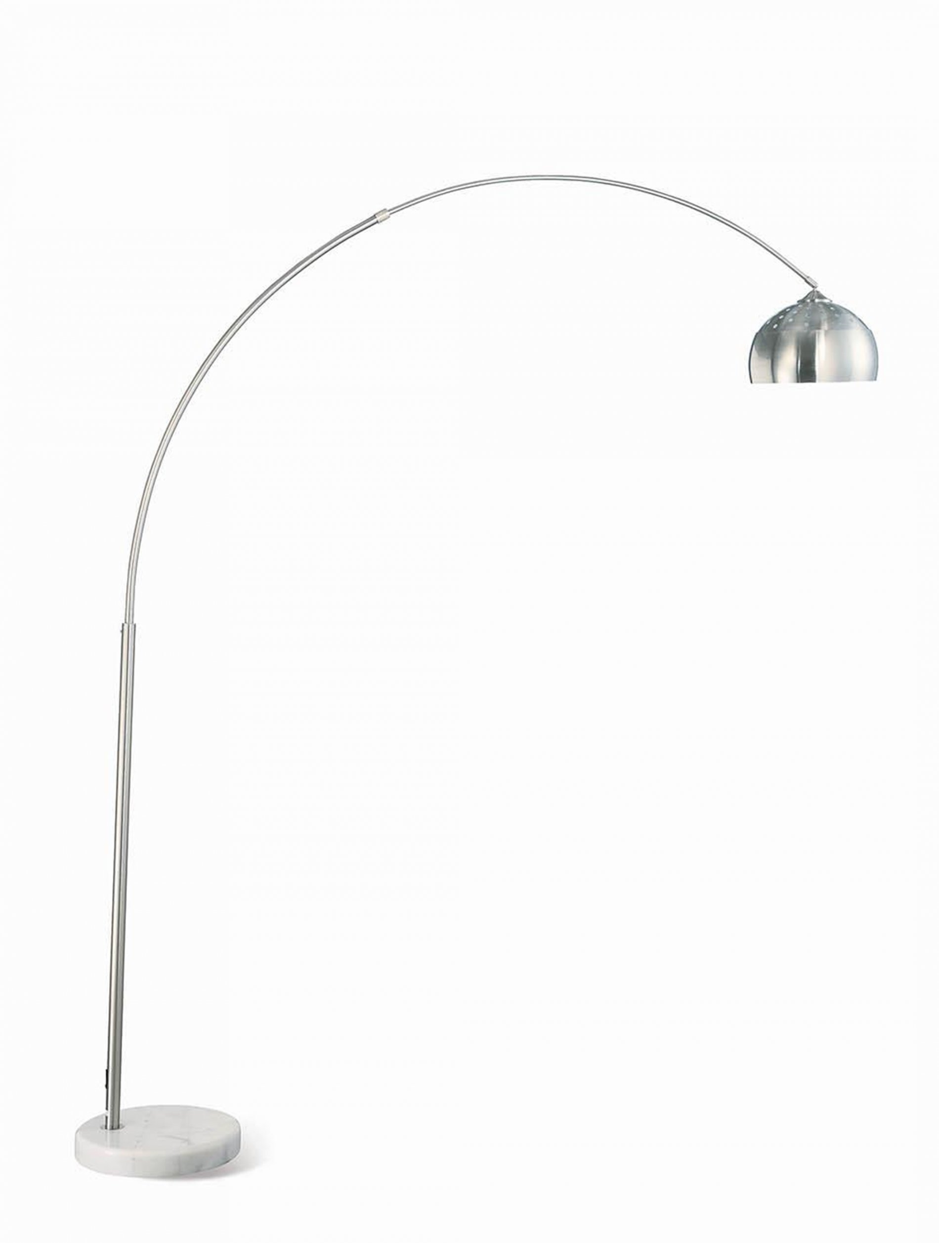 Contemporary Chrome Floor Lamp - Click Image to Close