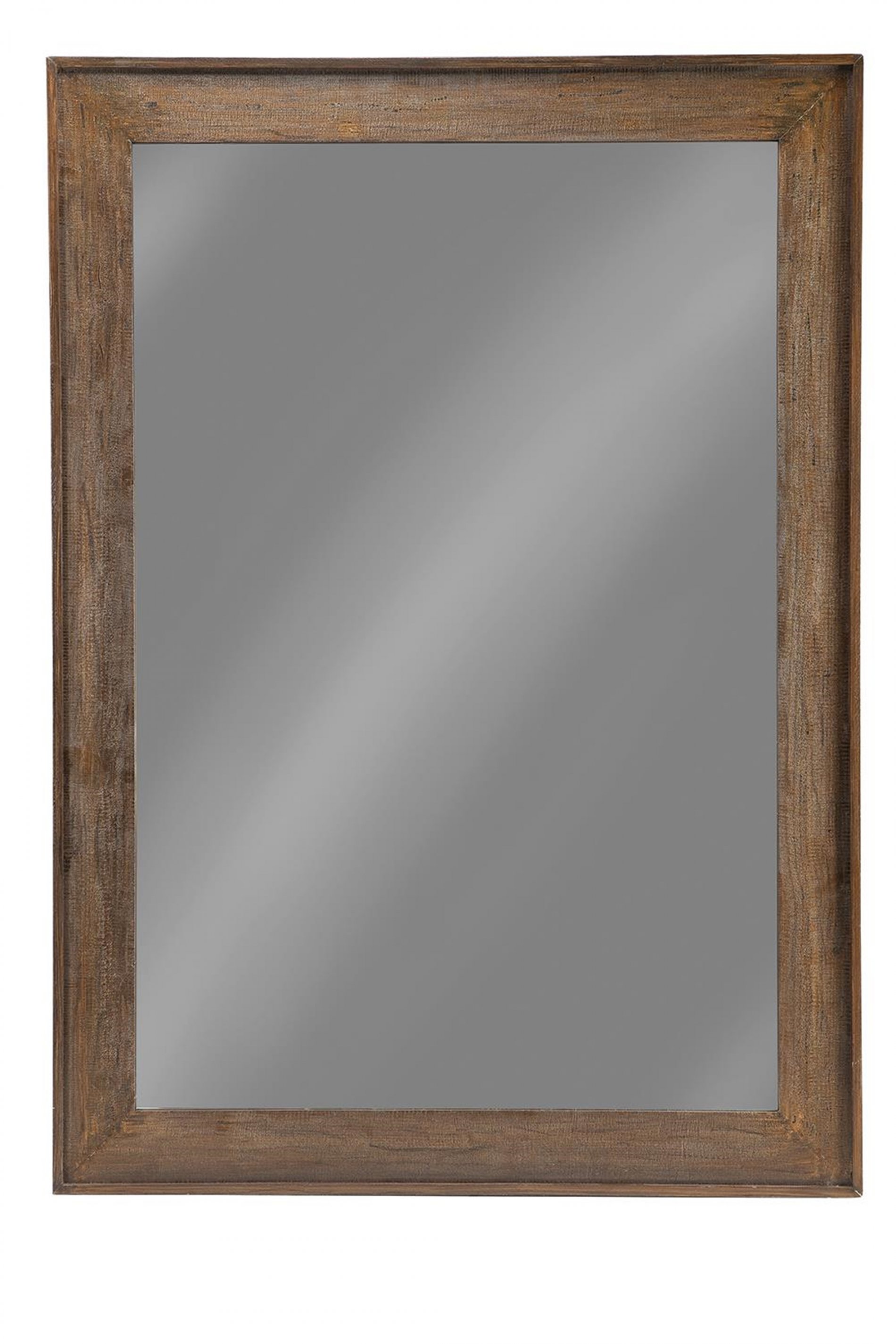 Distressed Brown Accent Mirror - Click Image to Close