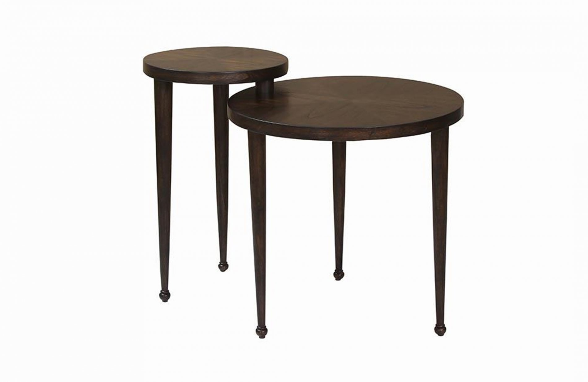 Transitional Dark Brown Nesting Tables - Click Image to Close