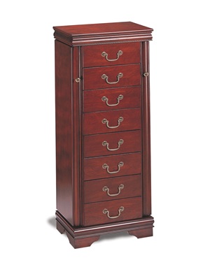 3988 Jewelry Armoire (Cherry) - Click Image to Close