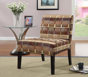 900185 Accent Chair (Square Spiral Pattern) - Click Image to Close