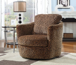 900195 Swivel Chair (Leopard Pattern) - Click Image to Close