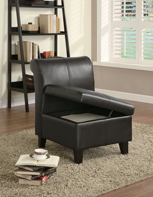 900270 Storage Chair (Dark Brown) - Click Image to Close