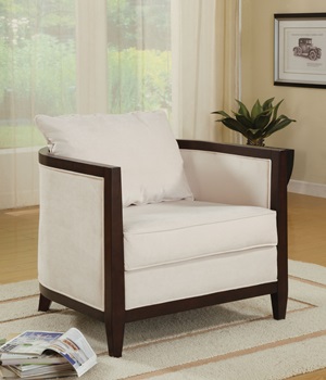 900282 Accent Chair (Off-White) - Click Image to Close