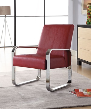 900313 Accent Chair (Red) - Click Image to Close