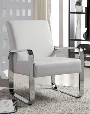 900316 Accent Chair (White) - Click Image to Close