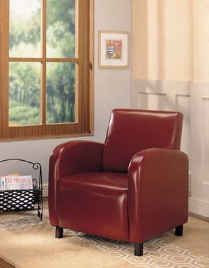900335 Accent Chair (Red) - Click Image to Close