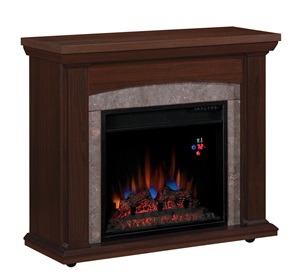900385 Fireplace (Oak Espresso) - Click Image to Close