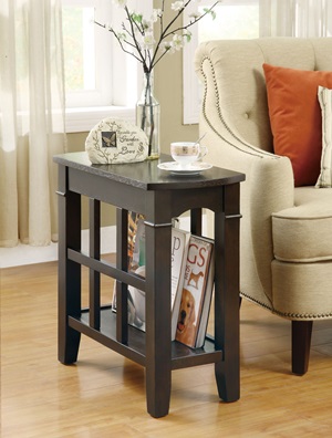 900990 Chairside Table (Cappuccino) - Click Image to Close