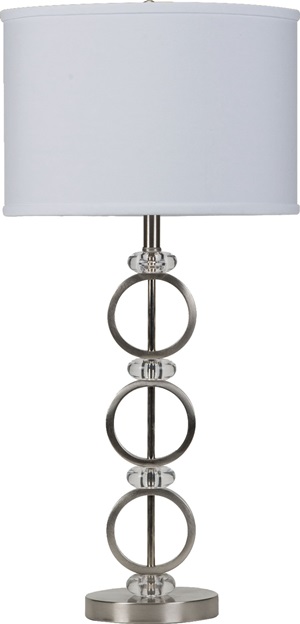 901196 Table Lamp (Brushed Silver) - Click Image to Close