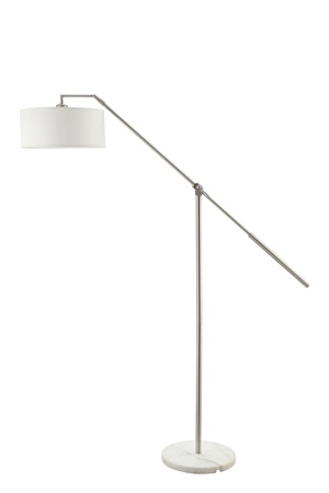 901485 Floor Lamp (White/Chrome) - Click Image to Close