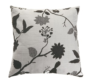 905013 Accent Pillow (Black/White Birds) - Click Image to Close