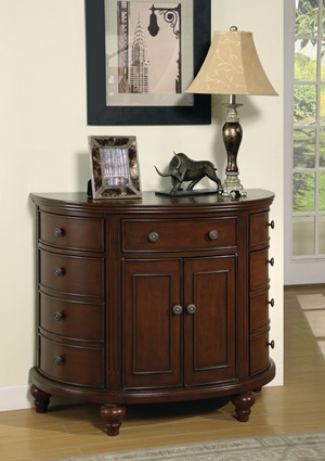 950005 Accent Cabinet (Medium Brown) - Click Image to Close