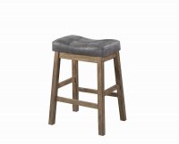 Rustic Driftwood Backless Counter-Height Stool