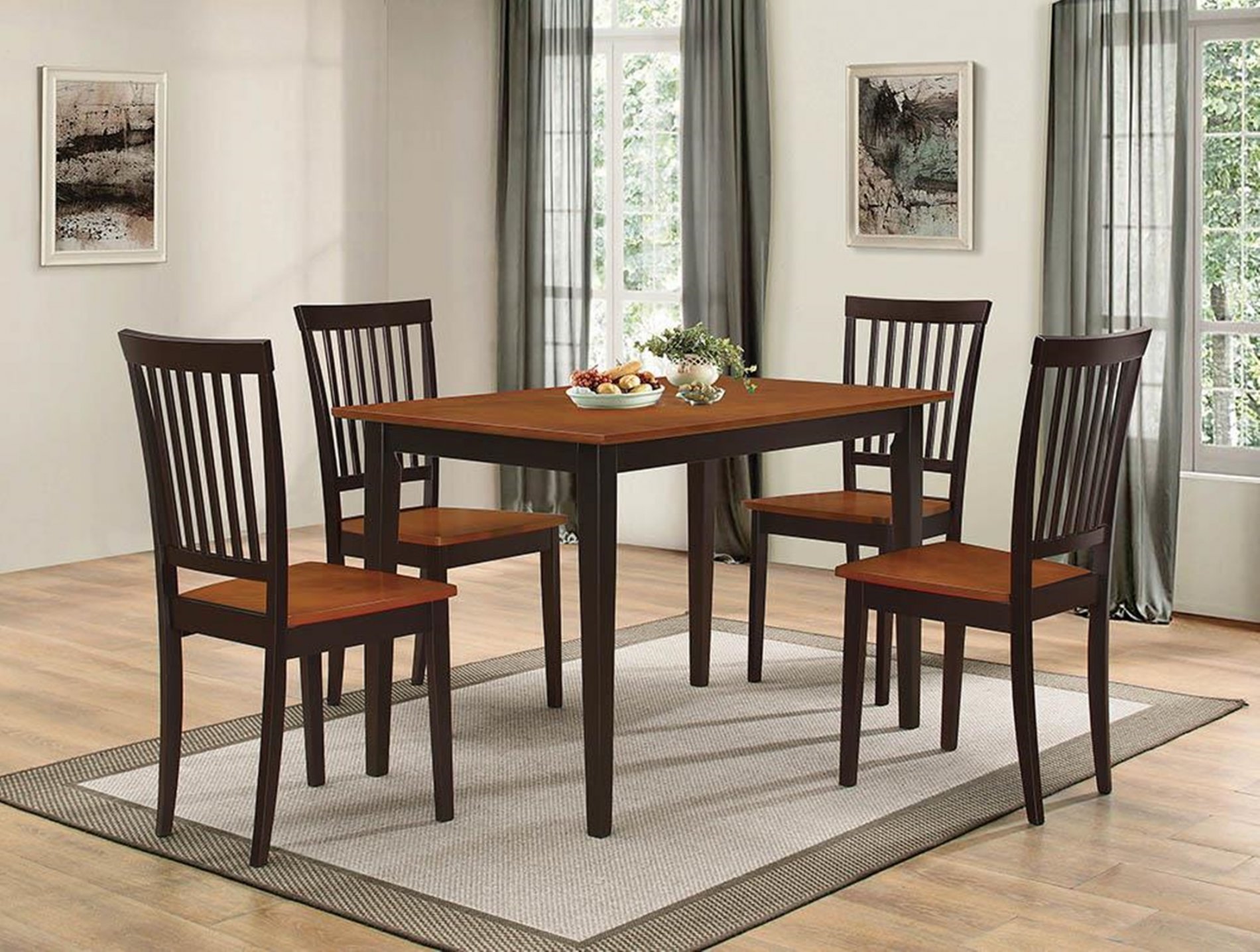 Oakdale Casual Tobacco 5-Pc. Dinette Set - Click Image to Close