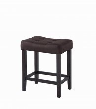 Casual Brown Upholstered Counter-Height Stool