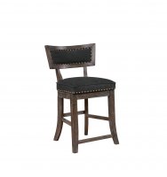 Rustic Black Counter-Height Dining Chair