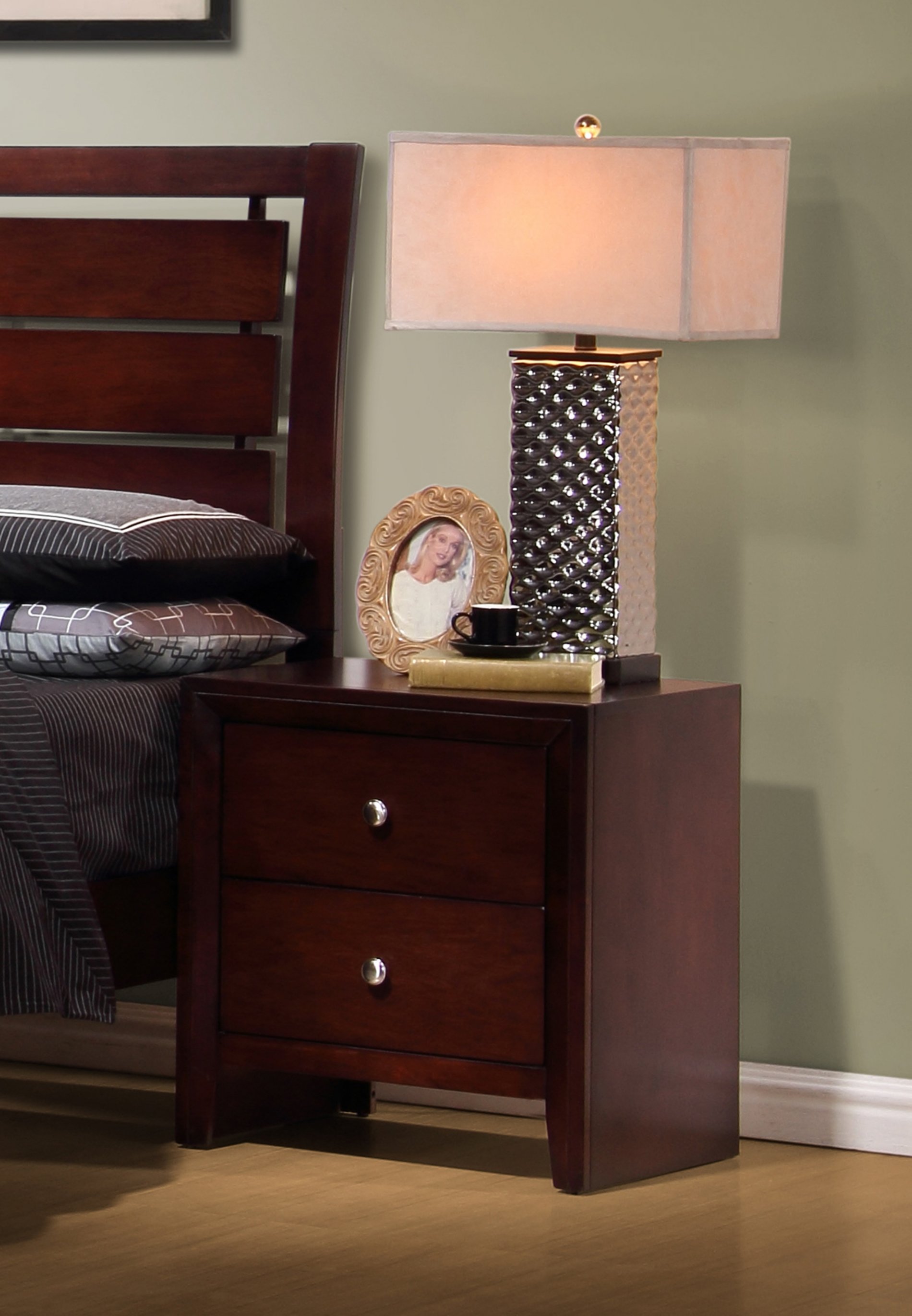 Serenity Rich Merlot Nightstand - Click Image to Close