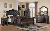 Maddison Brown Cherry Cal. King Bed