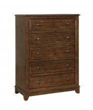 Laughton Rustic Five-Drawer Chest