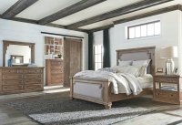 Florence Rustic Smoke and Grey E. King Bed