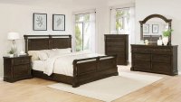 Traditional Heirloom Brown Cal. King Bed