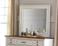 Traditional Vintage White Mirror