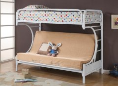 Atticus Twin-over-Full White Bunk Bed
