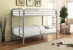Morgan Twin-over-Twin Silver Bunk Bed