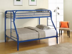 Morgan Twin-over-Full Blue Bunk Bed