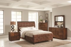 Gallagher Brown Upholstered Full Headboard