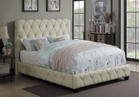 Elsinore Beige Upholstered Twin Bed