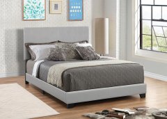 Dorian Grey Faux Leather King Bed
