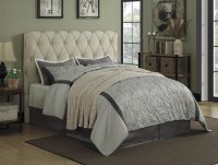 Lawndale Grey Velvet Upholstered Queen Bed