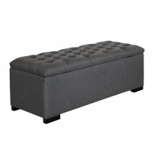 Camille Grey and Capp. Storage Bench
