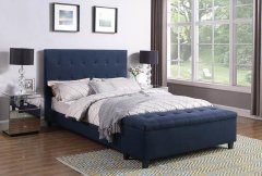 Halpert Blue Queen Bed