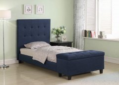 Halpert Blue Twin Bed