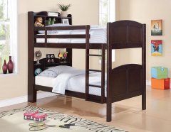 Parker Capp. Twin-over-Twin Bookcase Bunk Bed