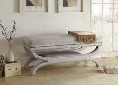 Light Grey Accent Bench