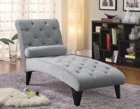 Transitional Grey Chaise