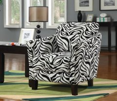 900404 Accent Chair (Zebra Pattern)
