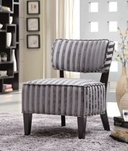 900421 Accent Chair (Grey Stripes)