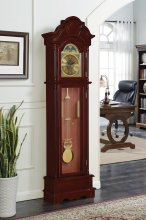 Traditional Brown Red Grandfather Clock