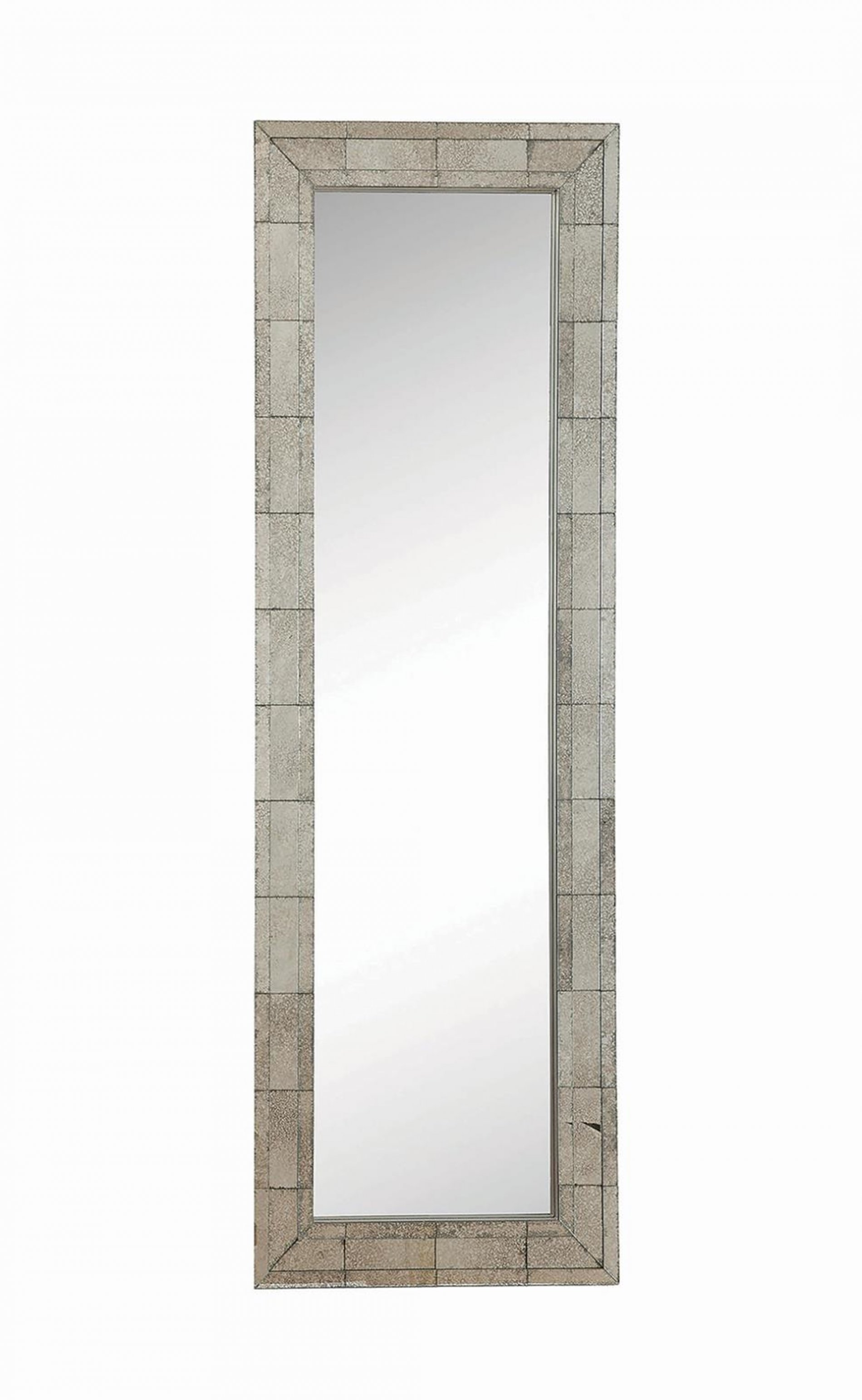 Contemporary Antique Silver Mirror - Click Image to Close