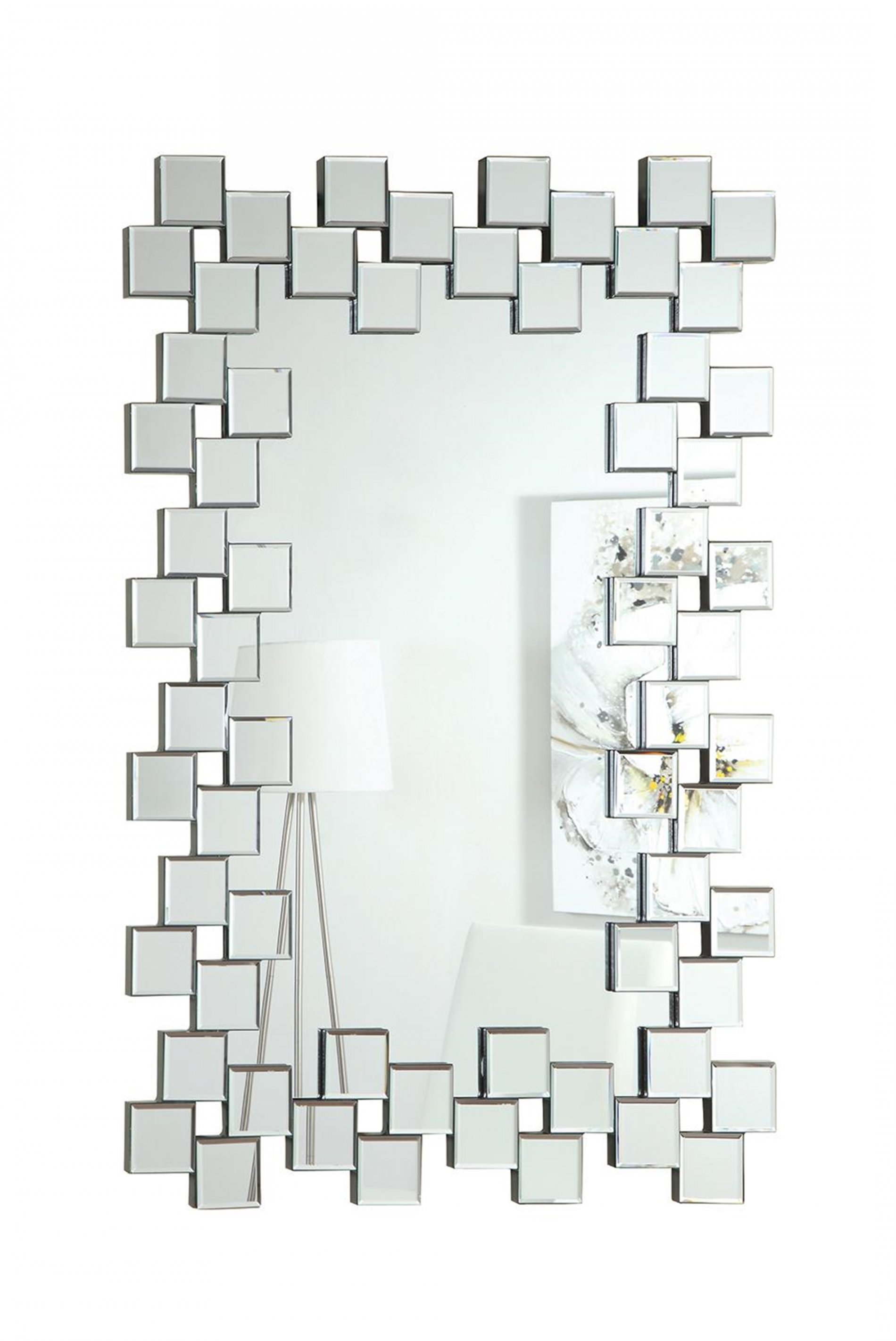 Contemporary Frameless Clear Mirror - Click Image to Close